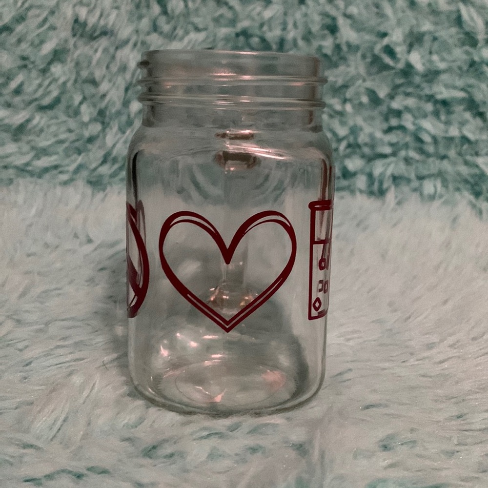 Peace love coffee cup